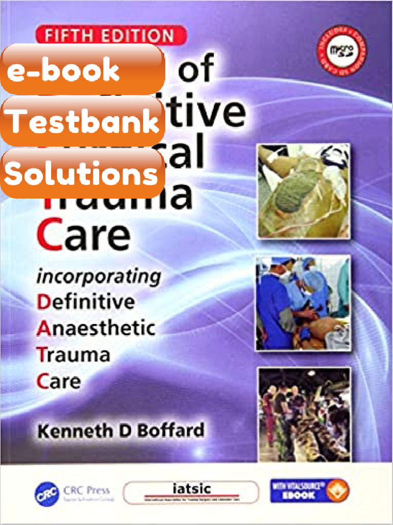Testbank Manual of Definitive Surgical Trauma Care Fifth Edition ...