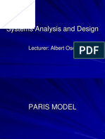 Systems Analysis and Design: Lecturer: Albert Osei