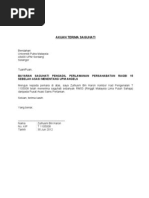 Contoh Surat Akuan Terima Cek & Sumbangan