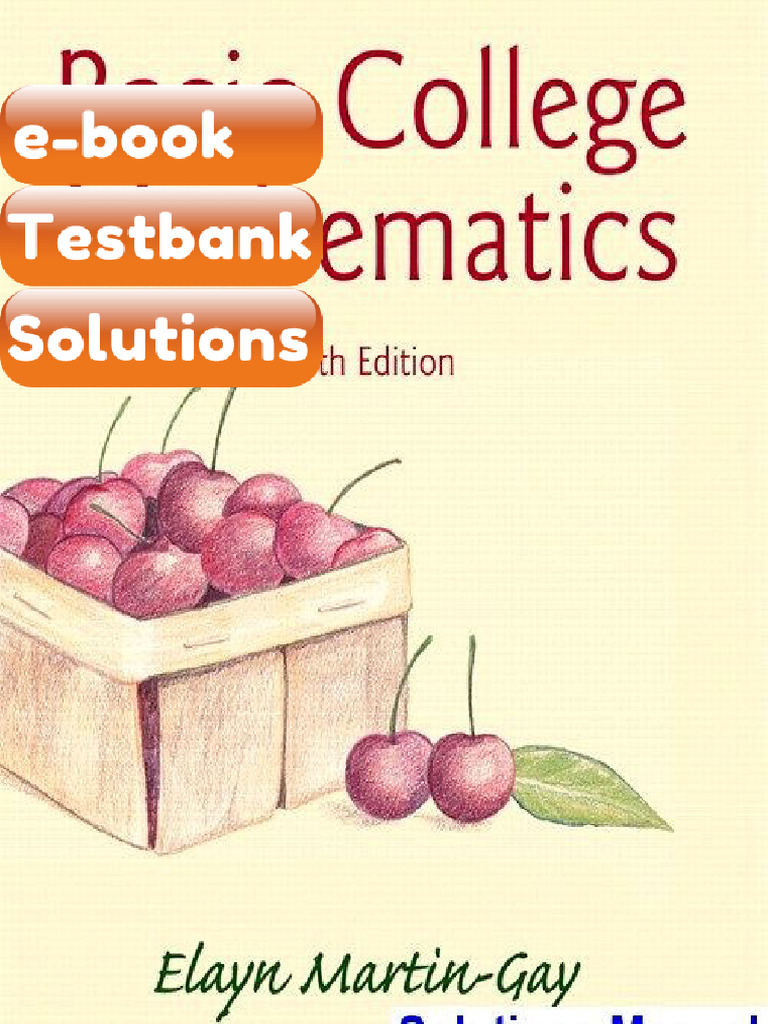 Testbank Basic College Mathematics 5th Edition Martin Gay E-book ...