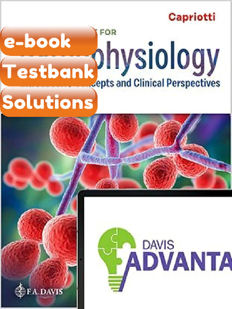 Testbank Davis Advantage For Pathophysiology Introductory Concepts and