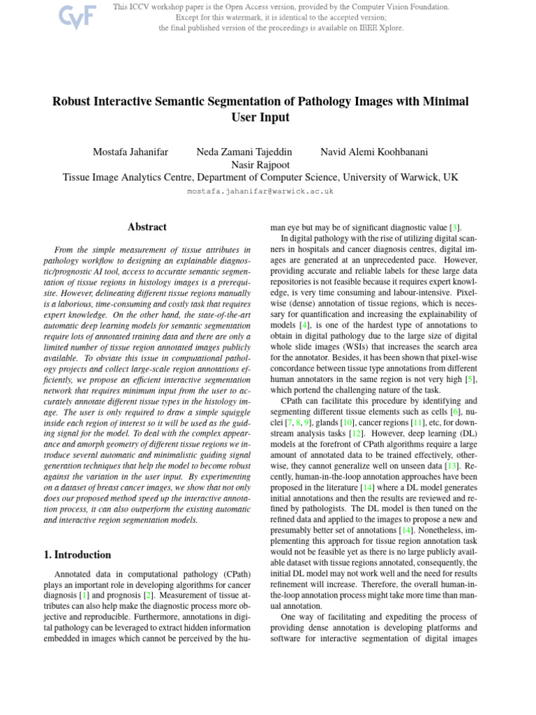 Jahanifar Robust Interactive Semantic Segmentation of Pathology Images ...