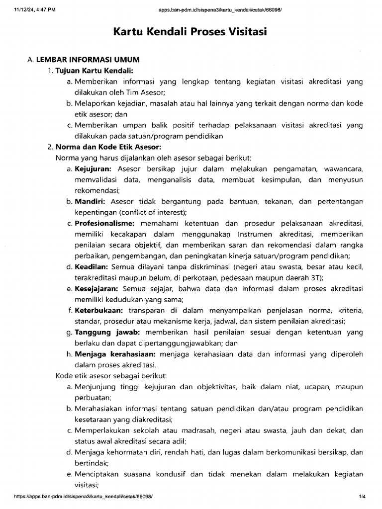 Kartu Kendali | PDF