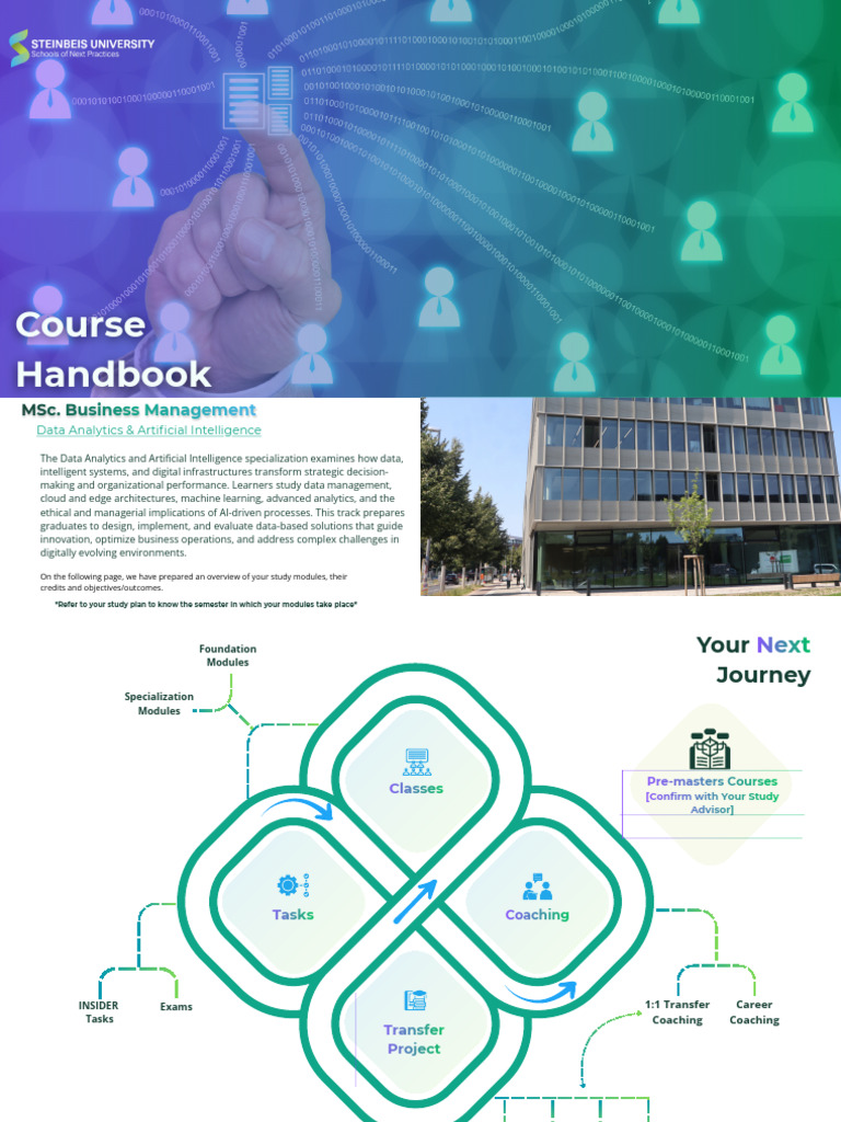 MSC BM - Data Analytics & AI Course Handbook | PDF | Data ...