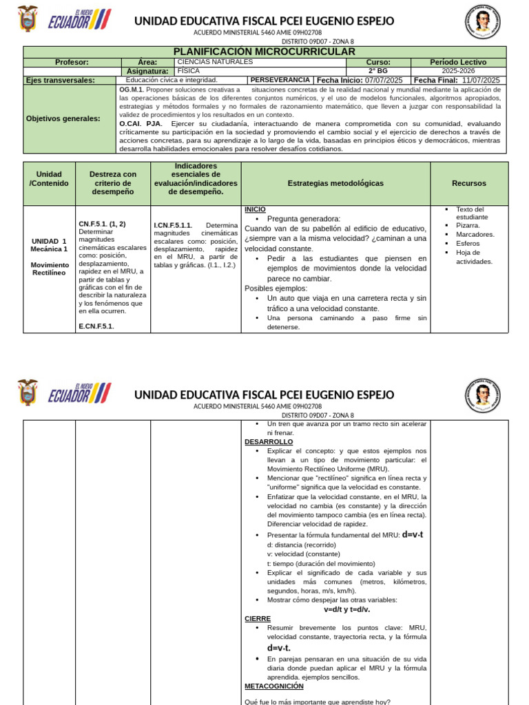 PM_2BG_FIS_6 | PDF | Velocidad