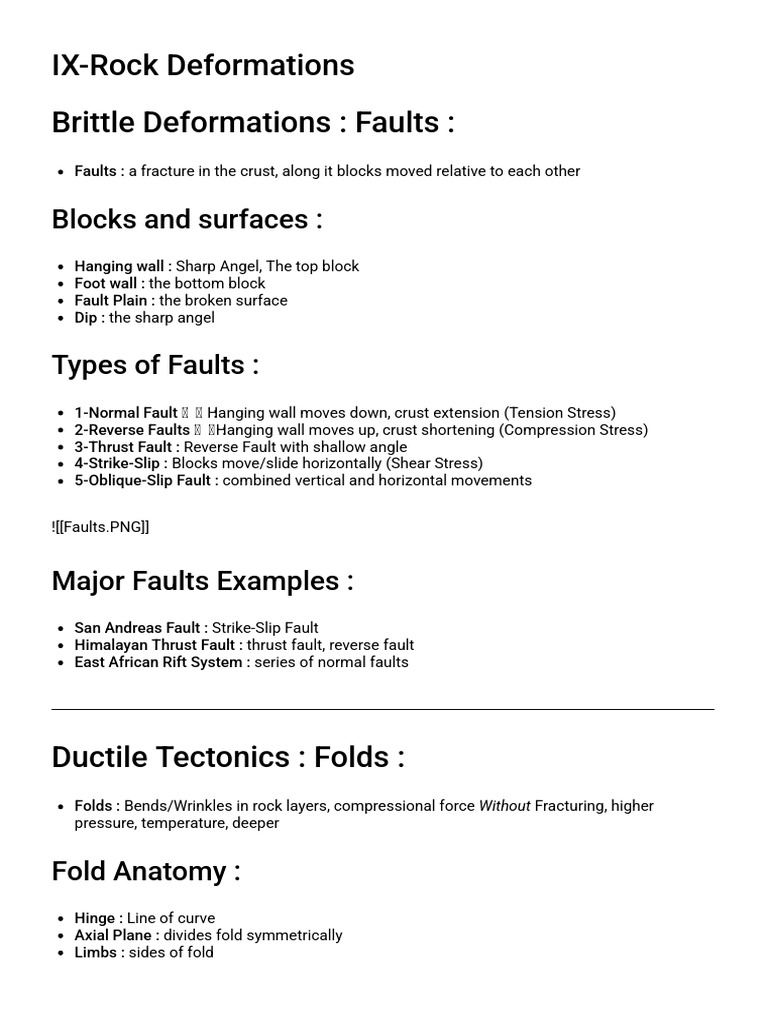 9 Rock Deformations | PDF