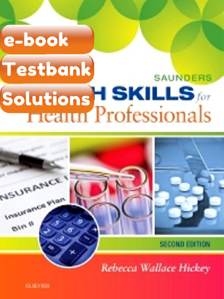 Testbank Saunders Math Skills for Health Professionals 2nd Edition ...
