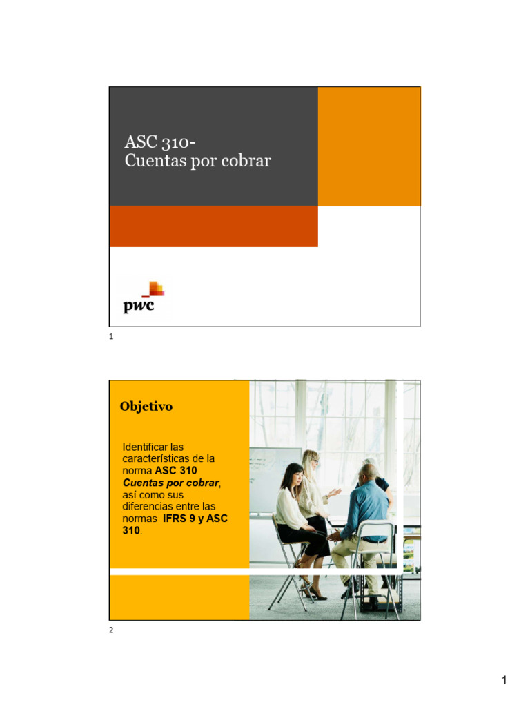 ASC 310 Cuentas Por Cobrar USGAAP | PDF | Interés | Economias