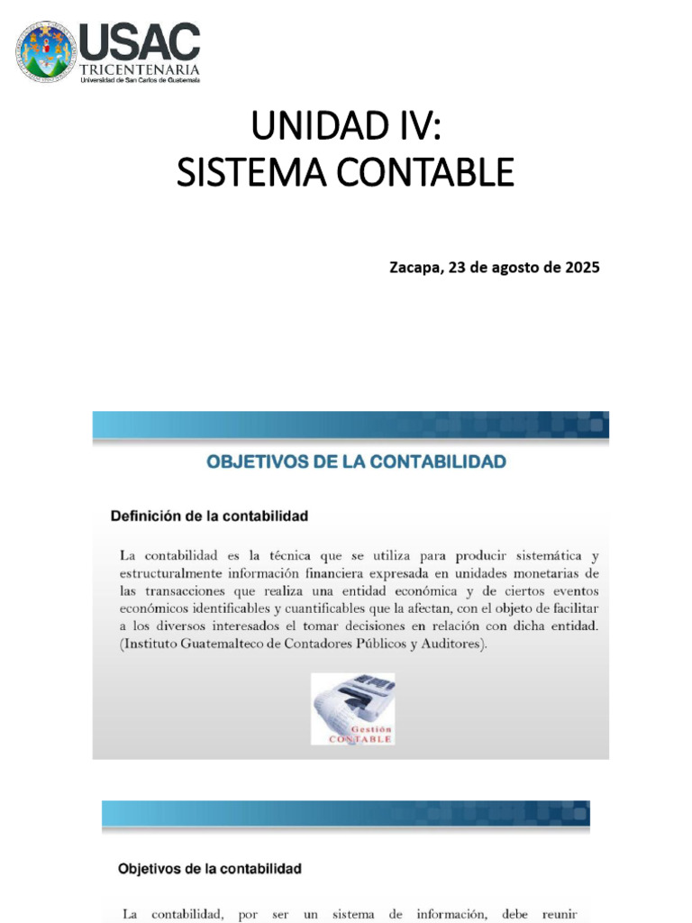 UNIDAD IV Manual Contable Organización y Sistematización | PDF ...