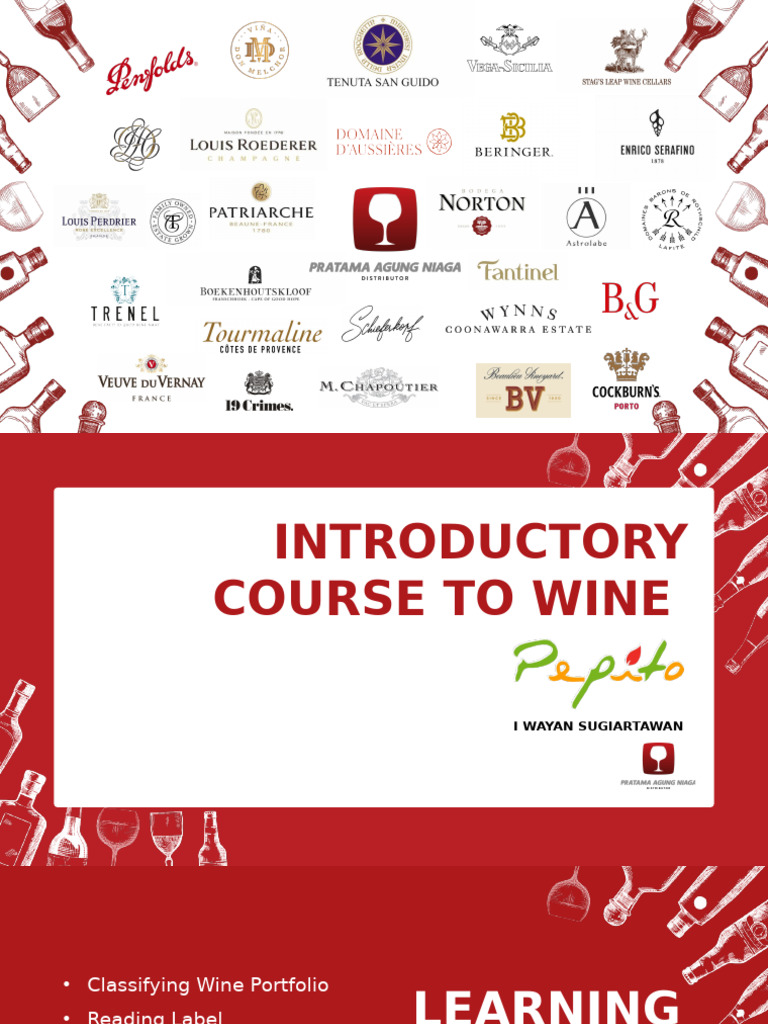 Intro To Wine Pepito | PDF | Wine | Fermentation In Winemaking