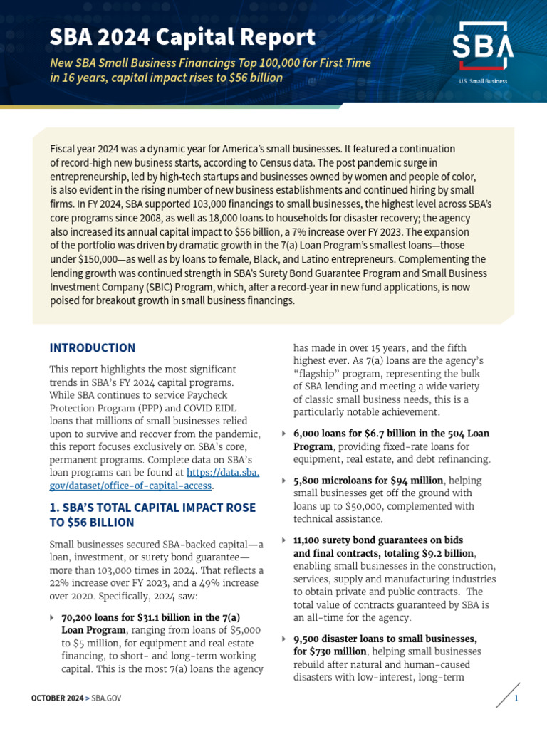 Capital Impact Report 2024 - Final - 1 | PDF | Small Business ...