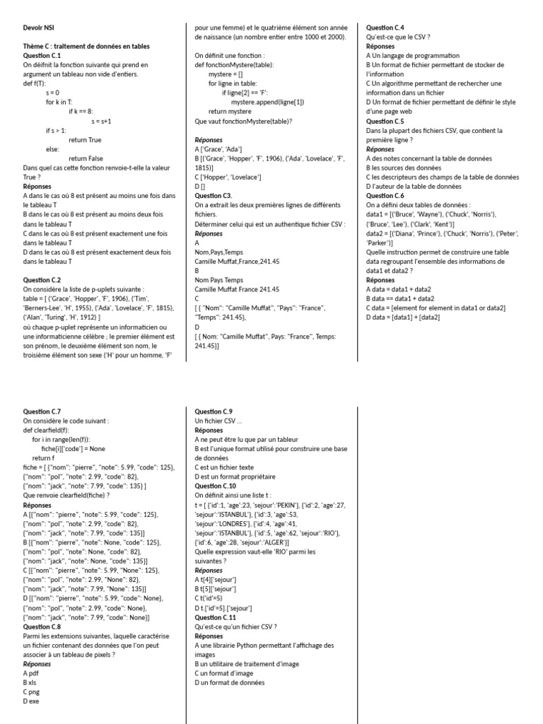 Devoir Theme C | PDF | Ingénierie informatique | Développement de logiciel