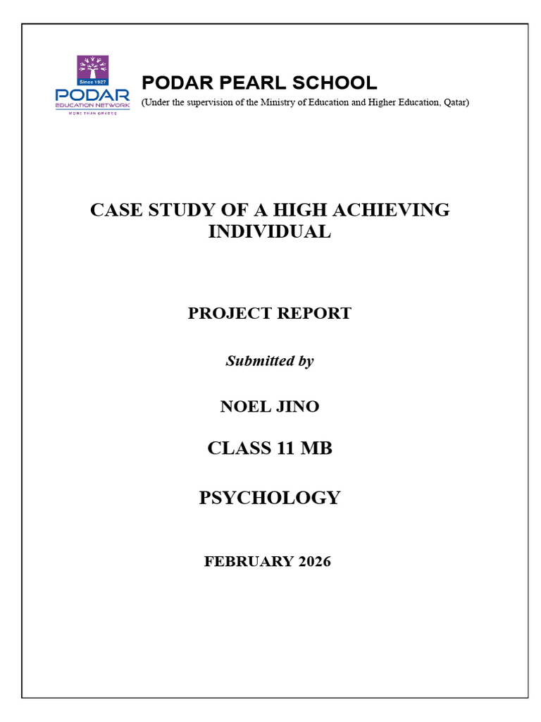 Grade 11 Psychology PROJECT | PDF | Psychology | Psychological Resilience