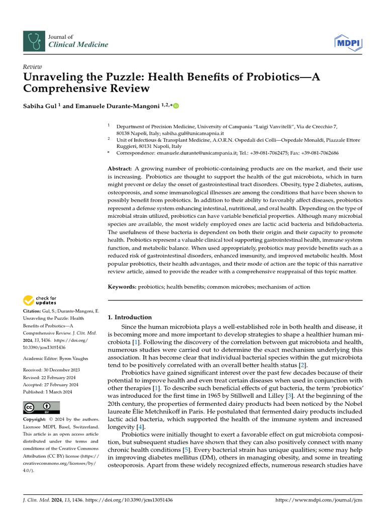 2 Probiotics | PDF | Probiotic | Yogurt