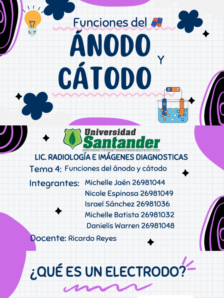 Diapositiva Funciones Del Ánodo y Cátodo - Compressed | PDF | Electrodo ...