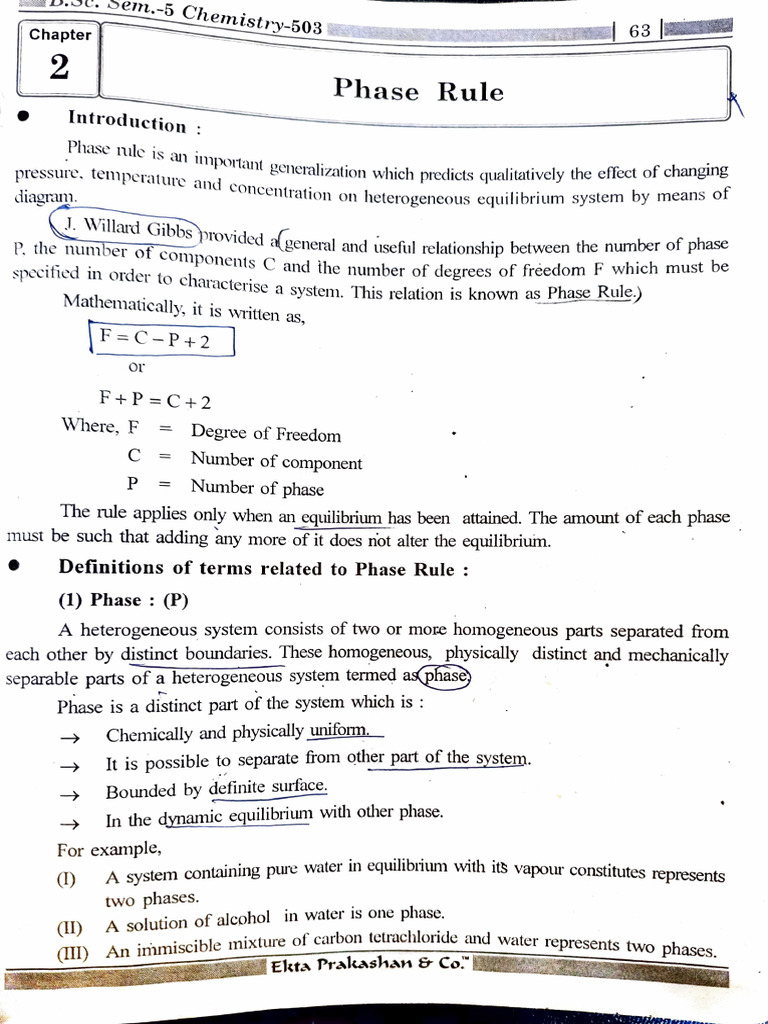 Phase Rule | PDF