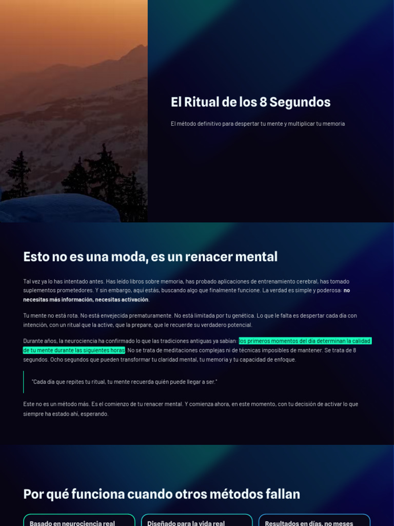 El Ritual de Los 8 Segundos | PDF | Dormir | Mente