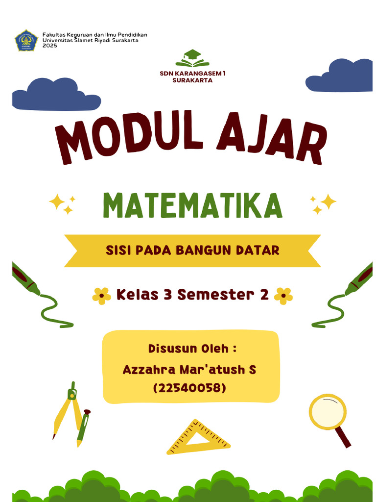 Modul Ajar Matematika Kelas 3 Azzahra | PDF