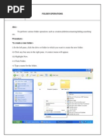 To Perform Various Folder Operations Such As Creation, Deletion, Renaming, Hiding, Searching