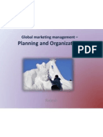 Global Marketing Management - Planning and Organization