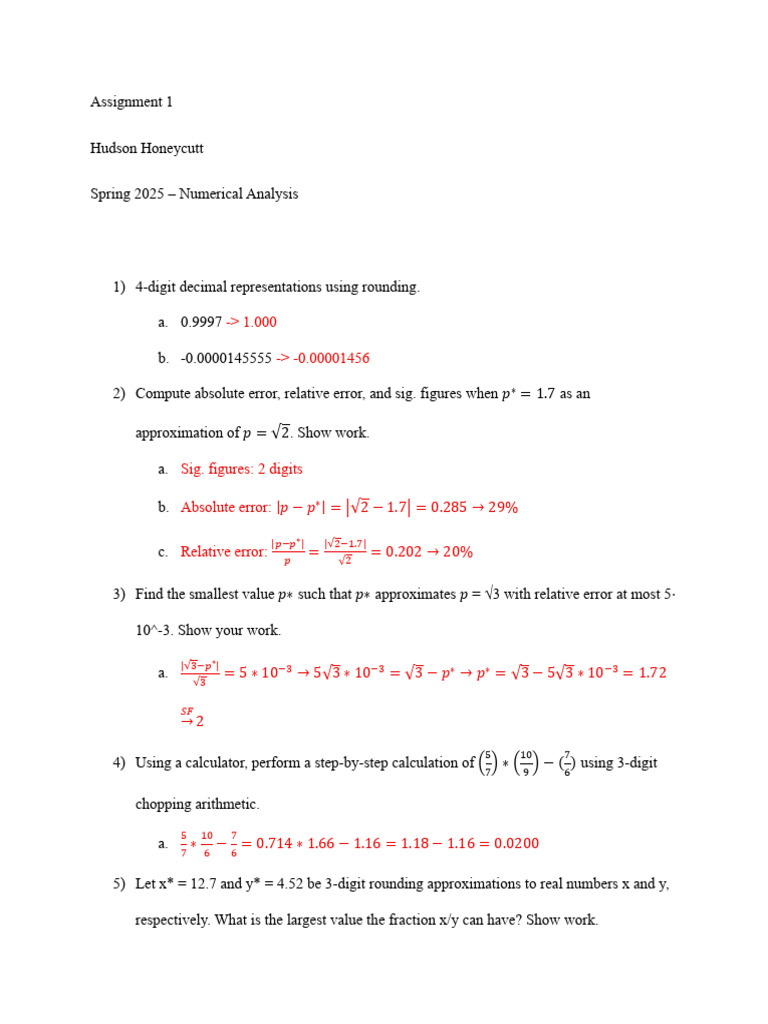 Assignment 1 | PDF