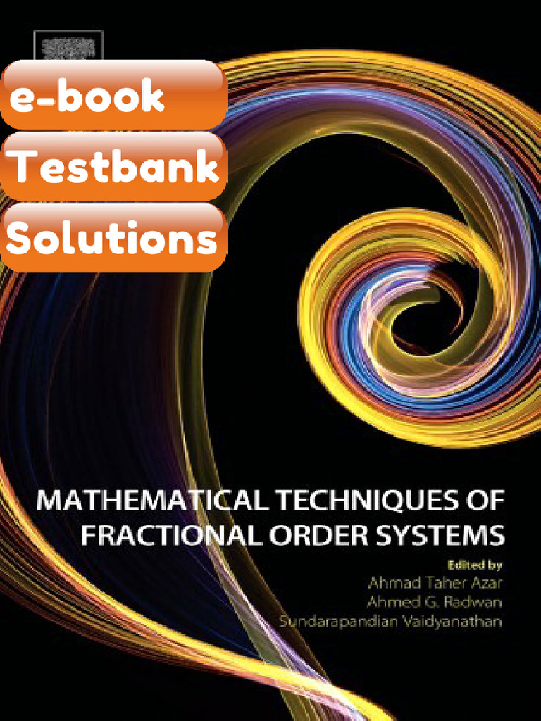 Testbank Mathematical Techniques of Fractional Order Systems Azar at Et ...