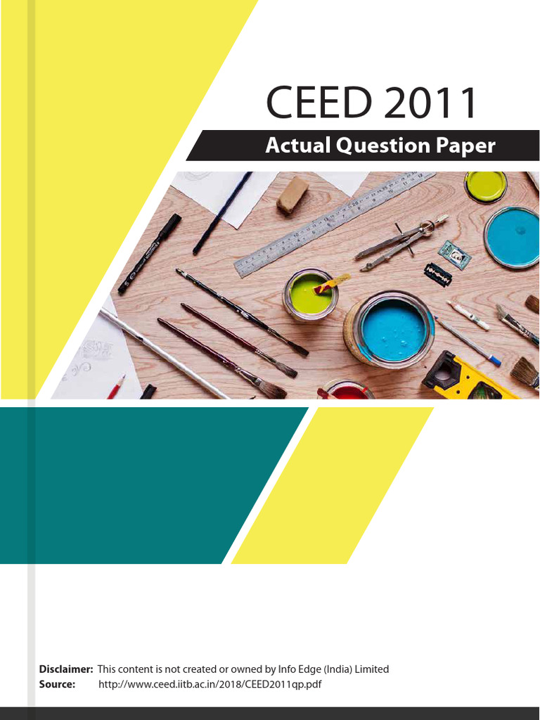 Actual Question Paper: CEED 2011 | PDF