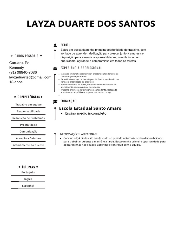 Layza Curriculo | PDF