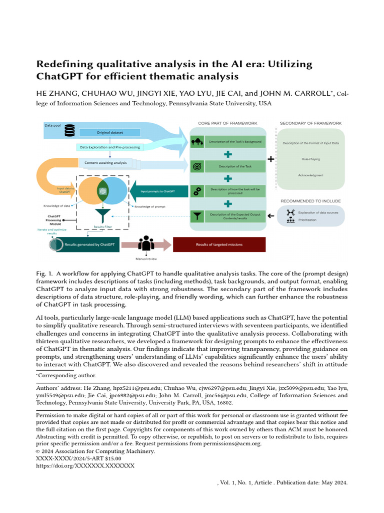 Redefining Qualitative Analysis in The Ai Era: Utilizing Chatgpt For ...