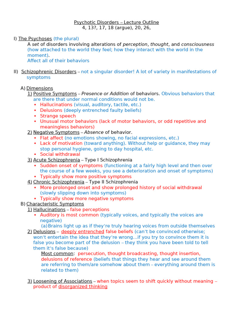 Chapter 14 Psychotic Disorders | PDF | Schizophrenia | Psychosis
