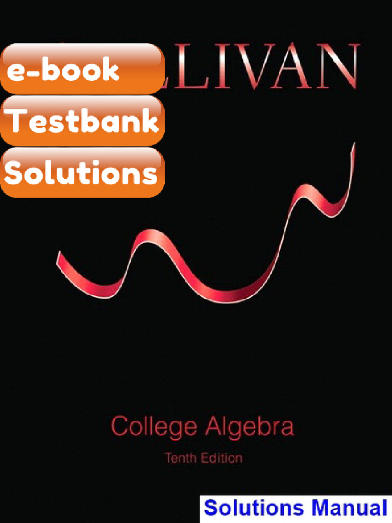 Testbank College Algebra 10th Edition Sullivan | PDF | Equations ...