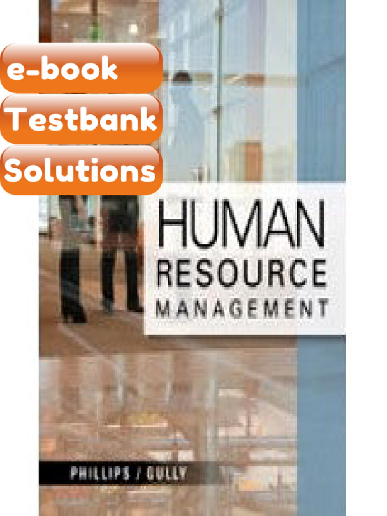 Testbank Human Resource Management 1st Edition Ebook Solutions | PDF ...