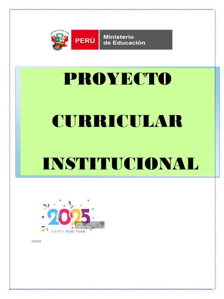 Proyecto Curricular Institucional 2025 Primario-1 | PDF | Evaluación ...