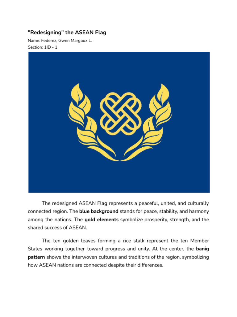Redesigning - The ASEAN Flag | PDF