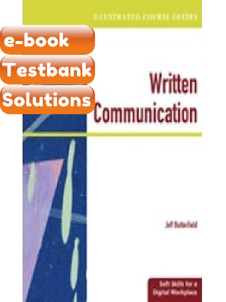 Testbank Illustrated Course Guides Written Communication Soft Skills ...