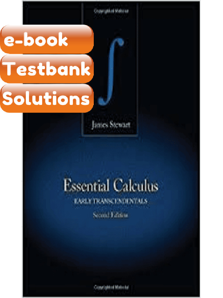 Testbank Essential Calculus Early Transcendentals 2nd Edition by James ...