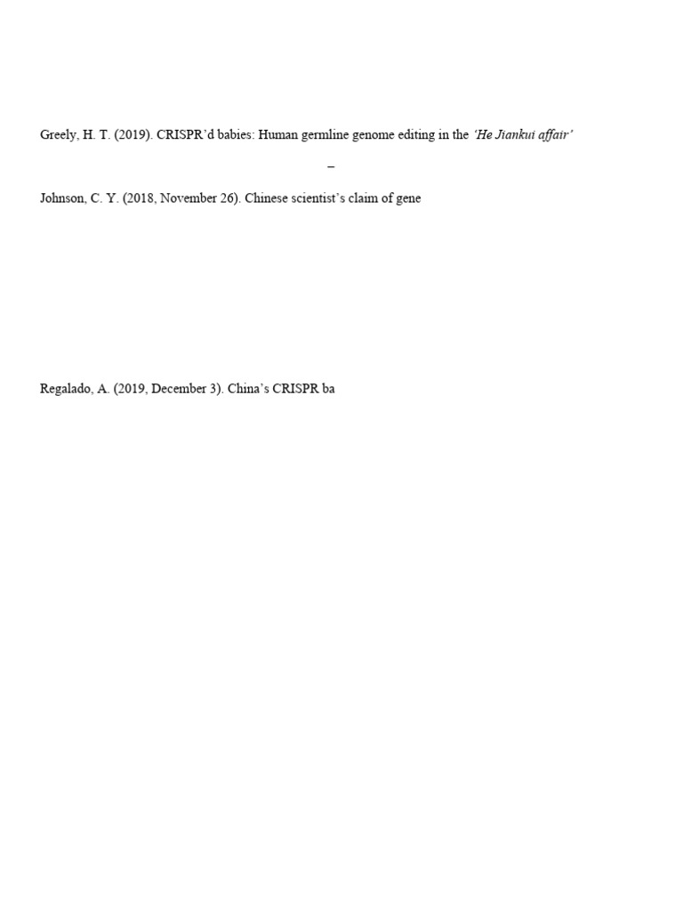 Designer Babies APA Sources | PDF