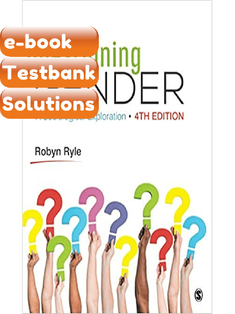 Testbank Questioning Gender A Sociological Exploration 4th Edition by ...