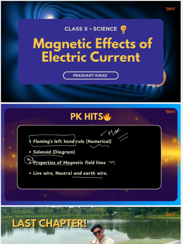 Magnetic Effects of Electric Current | PDF