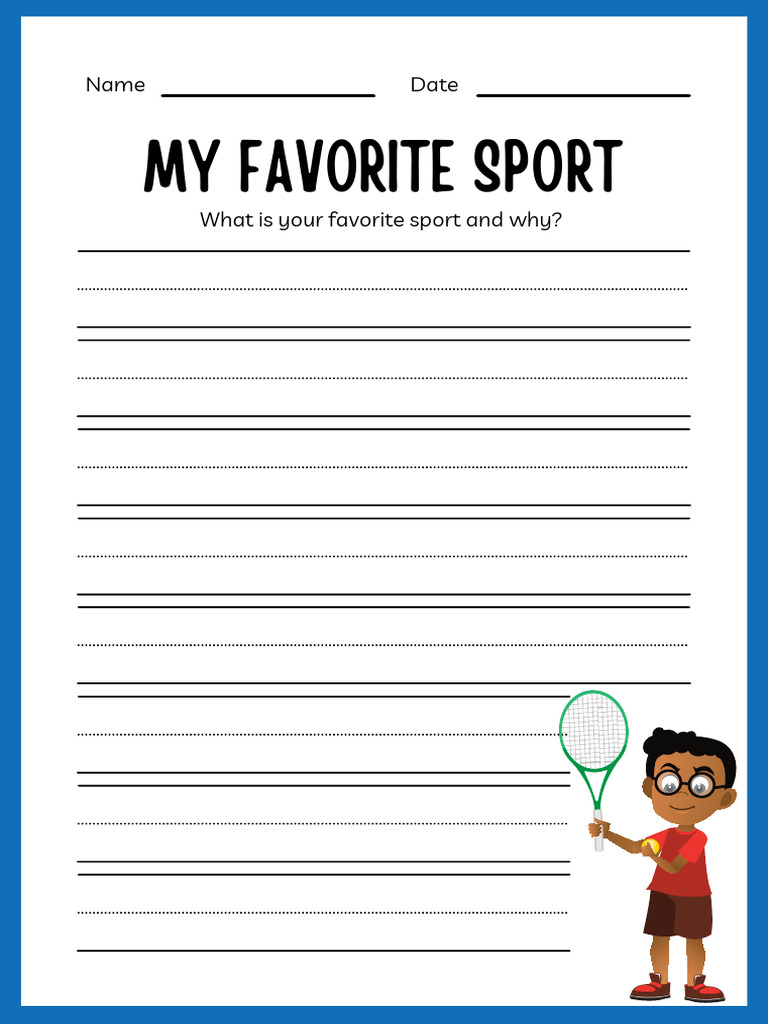 Sports Workbook Worksheet | PDF