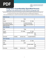 QCAT Guardianship Application Form | PDF | Legal Guardian | Dementia