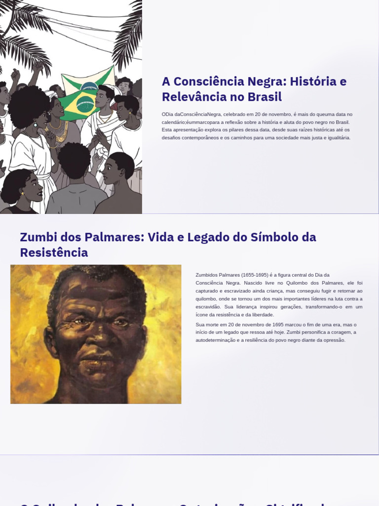 A Consciencia Negra Historia e Relevancia No Brasil PDF | PDF | Racismo ...