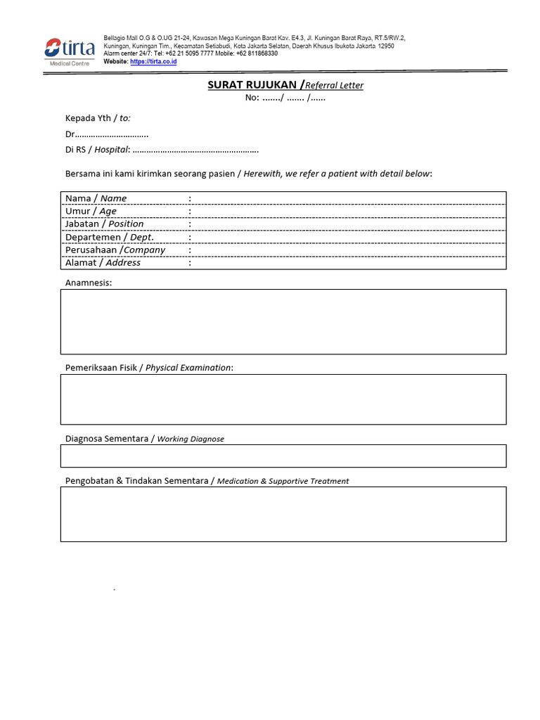 16 Form Surat Rujukan | PDF