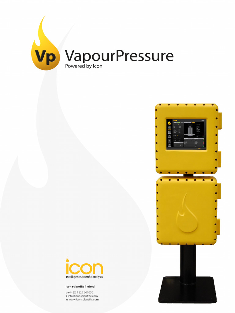 Brochure - Icon Vapourpressure | PDF | Vapor | Pressure