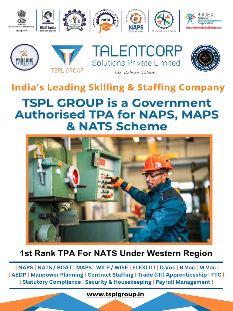TSPL Brochure 2024 Upadte - Compressed | PDF | Apprenticeship ...