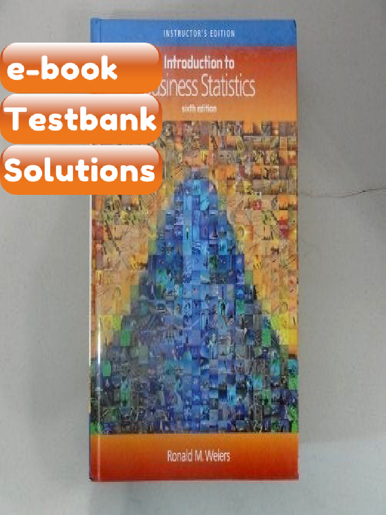 Testbank Introduction To Business Statistics Sixth Edition Fast ...