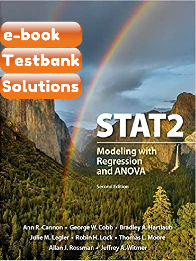Testbank STAT2 Modeling With Regression and ANOVA 2nd Edition Fast ...