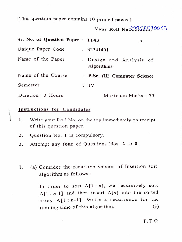 DAA FinalPaper2022 | PDF