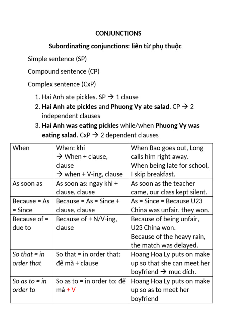 Conjunction | PDF