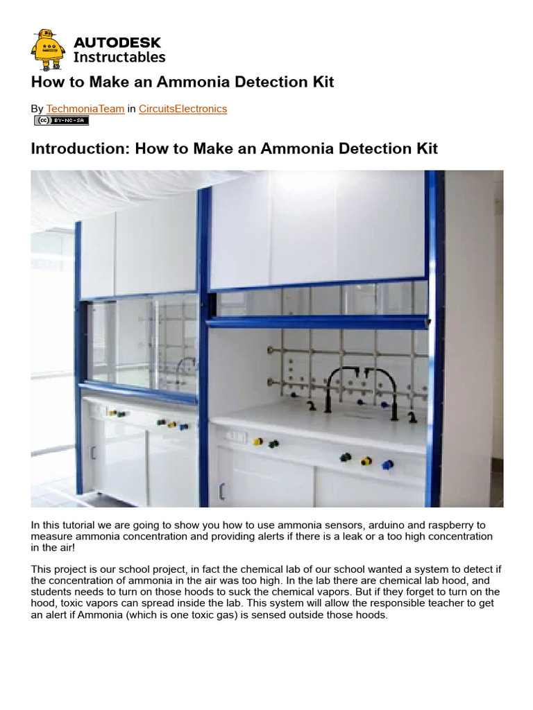 How To Make An Ammonia Detection Kit - 8 Steps - Instructables | PDF ...